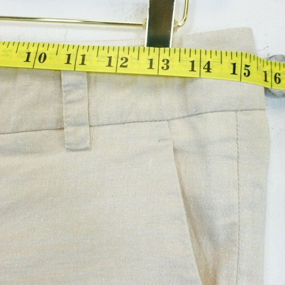 ALICE OLIVIA Flared Wide Pants 2 XS  Ivory Cream Wedding Sparkle Mid Rise Y2K - Picture 6 of 12